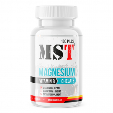 Вітаміни та мінерали MST Magnesium Chelate Plus Vitamin B6, 100 таблеток