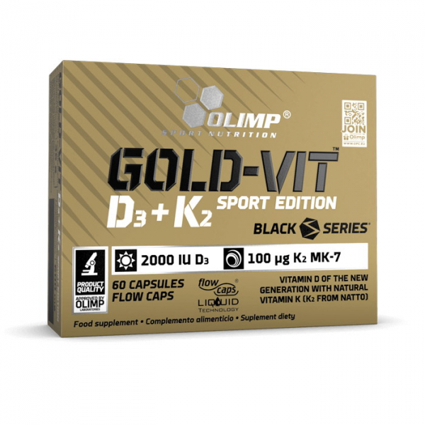 Вітаміни та мінерали Olimp Gold-Vit D3+K2 Sport Edition, 60 капсул