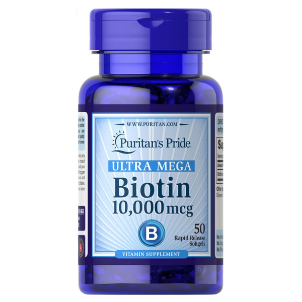Вітаміни та мінерали Puritan's Pride Biotin 10000 mcg, 50 капсул