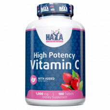 Вітаміни та мінерали Haya Labs High Potency Vitamin C 1000 mg with Rose Hips, 100 таблеток Вітаміни та мінерали Haya Labs High Potency Vitamin C 1000 mg with Rose Hips, 100 таблеток