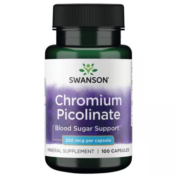 Вітаміни та мінерали Swanson Chromium Picolinate 200 mcg, 100 капсул