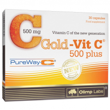 Вітаміни та мінерали Olimp Gold-Vit C 500 Plus, 30 капсул