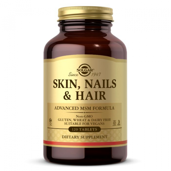 Вітаміни та мінерали Solgar Skin Nails and Hair, 120 таблеток