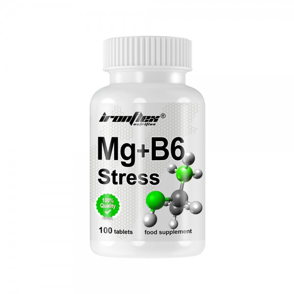 Вітаміни та мінерали IronFlex Mg + B6 Stress, 100 таблеток