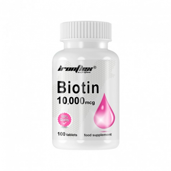 Вітаміни та мінерали IronFlex Biotin 10000 mcg, 100 таблеток