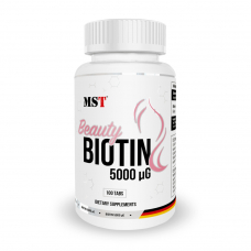Вітаміни та мінерали MST Biotin 5000 Beauty, 100 таблеток