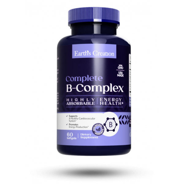 Вітаміни та мінерали Earth‘s Creation Vitamin B Complex, 60 капсул