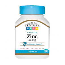 Вітаміни та мінерали 21st Century Zinc 50 mg, 110 таблеток