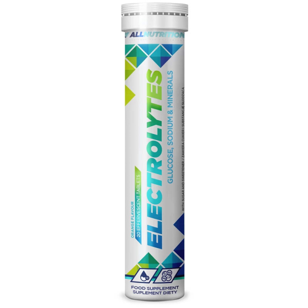 Вітаміни та мінерали AllNutrition Electrolytes, 20 шипучих таблеток - апельсин
