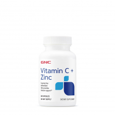Вітаміни та мінерали GNC Vitamin C + Zinc, 60 капсул