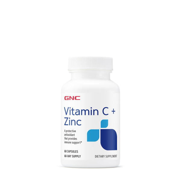 Вітаміни та мінерали GNC Vitamin C + Zinc, 60 капсул
