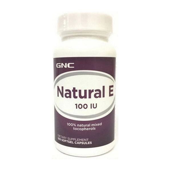 Вітаміни та мінерали GNC Natural E 100 IU, 100 капсул