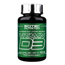 Вітаміни та мінерали Scitec Vitamin D3, 250 капсул