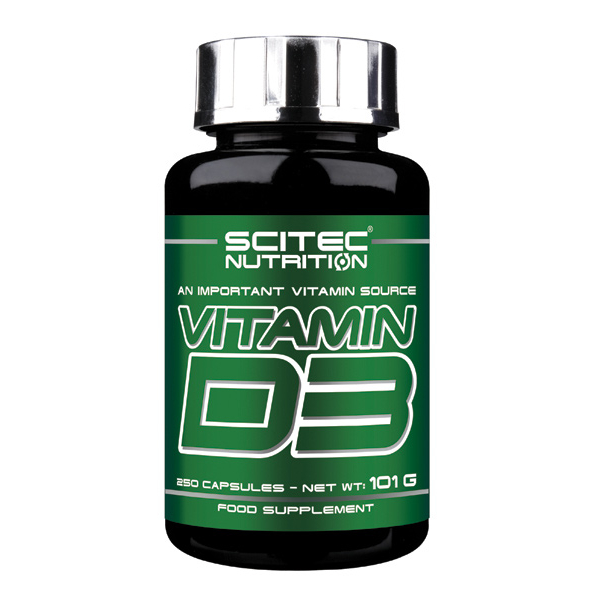 Вітаміни та мінерали Scitec Vitamin D3, 250 капсул