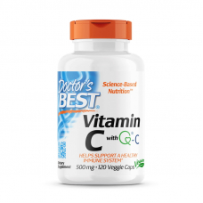 Вітаміни та мінерали Doctor's Best Vitamin C 500 mg, 120 вегакапсул Вітаміни та мінерали Doctor's Best Vitamin C 500 mg, 120 вегакапсул