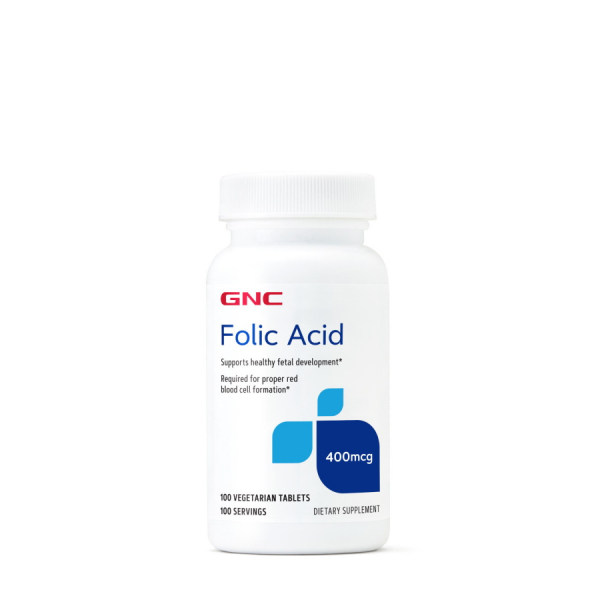 Вітаміни та мінерали GNC Folic Acid 400, 100 таблеток