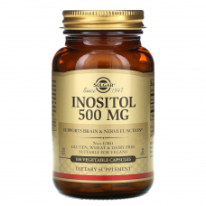 Вітаміни та мінерали Solgar Inositol 500 mg, 100 вегакапсул Вітаміни та мінерали Solgar Inositol 500 mg, 100 вегакапсул