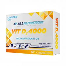 Вітаміни та мінерали AllNutrition Vitamin D3 4000 IU, 60 капсул Вітаміни та мінерали AllNutrition Vitamin D3 4000 IU, 60 капсул