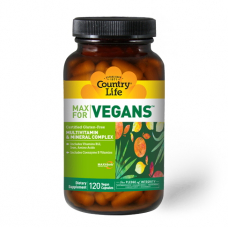 Вітаміни та мінерали Country Life Max for Vegans, 120 вегакапсул