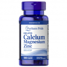 Вітаміни та мінерали Puritan's Pride Calcium Magnesium Zinc, 100 капсул Вітаміни та мінерали Puritan's Pride Calcium Magnesium Zinc, 100 капсул