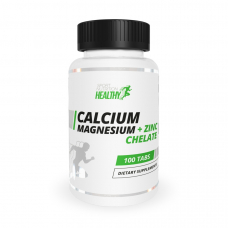 Вітаміни та мінерали Healthy by MST Calcium Magnesium + Zinc Chelate, 100 таблеток