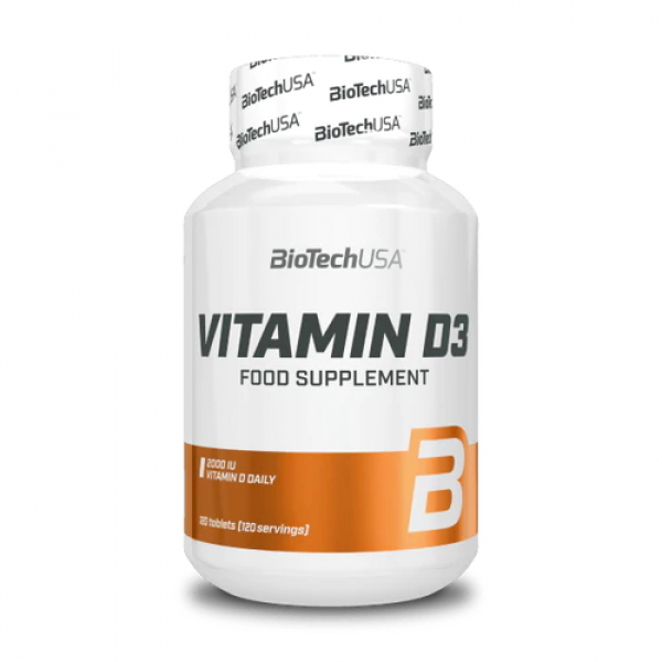 Вітаміни та мінерали BioTech Vitamin D3, 120 таблеток