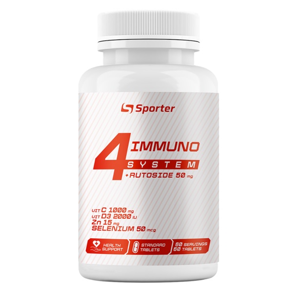 Вітаміни та мінерали Sporter 4Immuno System, 60 таблеток