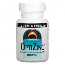 Вітаміни та мінерали Source Naturals OptiZinc, 120 таблеток
