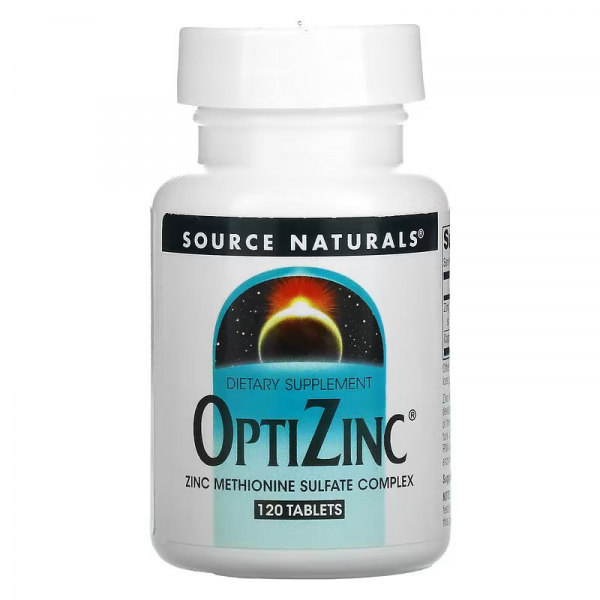 Вітаміни та мінерали Source Naturals OptiZinc, 120 таблеток