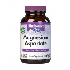 Вітаміни та мінерали Bluebonnet Magnesium Aspartate, 100 вегакапсул Вітаміни та мінерали Bluebonnet Magnesium Aspartate, 100 вегакапсул