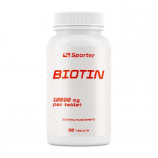 Вітаміни та мінерали Sporter Biotin 10000 mcg, 60 таблеток