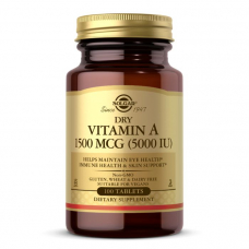 Вітаміни та мінерали Solgar Dry Vitamin A 1500 mсg, 100 таблеток Вітаміни та мінерали Solgar Dry Vitamin A 1500 mсg, 100 таблеток