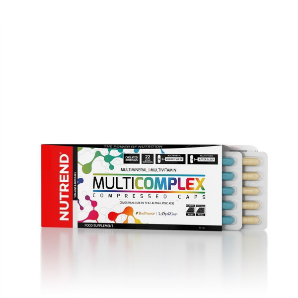 Вітаміни та мінерали Nutrend MultiComplex Compressed, 60 капсул
